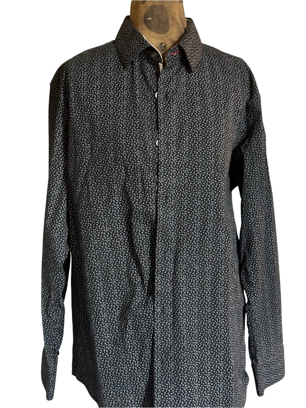 Report collection Mens Black Button-Up Shirt